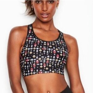 NWT VSX "The Player" sport bra Gems Medium